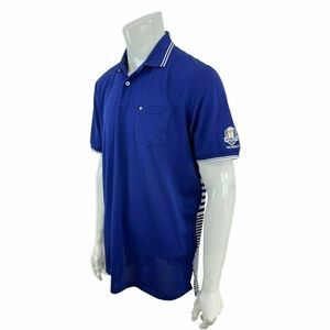 Polo Ralph Lauren RLX Blue Vintage Ryder Cup 2002 Medinah Mens Large